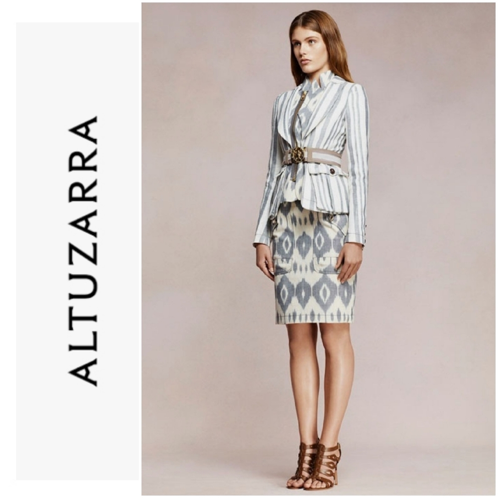Altuzarra Geometric Pencil Skirt
